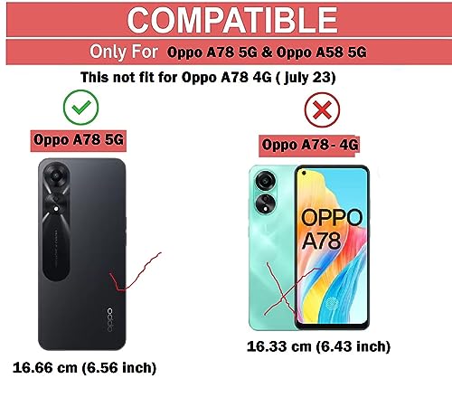 Image of COVERBLACK Rubber Silicone Back Cover for Oppo A78 - Transparent