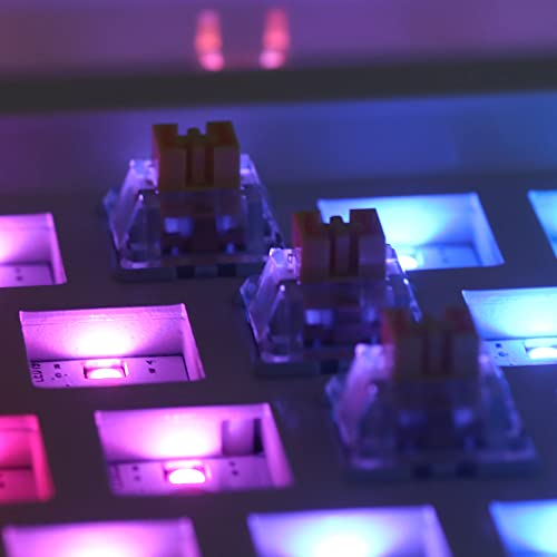 Epomaker Sea Salt Silent Mechanical Keyboard Switches Set, Pre-Lubed Linear Switch With Led Slot, 35 Pieces For Customizing Keyboards #TOP5