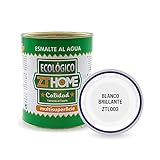 Pintura acrilica Ecológica al agua Blanco Brillante para ma