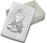 silberdose 925 MATERIAL: Perlmutt / Silber Motivationsgeschenke Rosenkranz Dose Perlmutt Kommunion Kelch echt Silber Schmuck Schatulle