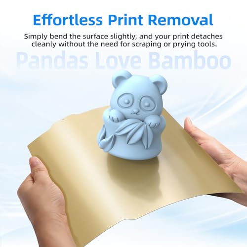 Image of BIQU PyroGrip Smooth PEI+Textured PEI Panda Build Plate for Bambu-Lab A1 Mini 184x184mm, Double Sided PEI Spring Steel Build Plate Flexible Sheet Print Bed Removable Surface Platform