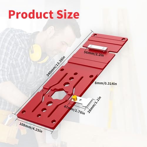 340mm 90° Rechte Winkel-Führungsschiene, Kompatibel Mit Festool und Makita, Geeignet Für Holzarbeiten, Elektrische Sägen und Graviermaschinen, mit Winkelführungsanschlag, Präzise Führung