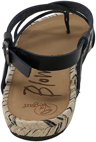 Sandália feminina Blowfish Malibu, Granola, Black Dye, 7.5