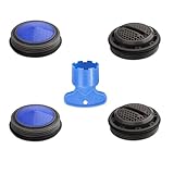 M24 Faucet Cache Aerators Faucet Aerator Replacement, Replacement Cache Aerator for Sink M24, 4Pcs Tap Aerators Flow Restrictor and 1Pcs Faucet Aerator Key