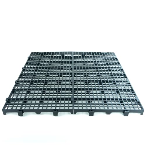 Trioplast, Kit 2 Estrado Piso Pallet Plástico Resistente Preto 25x50