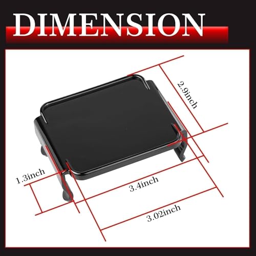 Image of 3 Inch LED Pods Covers 2PCS Square LED Cube Lights Black Covers PC Protective Lens 3X3 Pod Light Covers for Offroad Driving Fog Ditch Lights