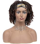 Lovenea Headband Synthetic Hair Wig Kinky Curly Crochet Hair Braids Wig Full Dreadlocks Twist Wig...