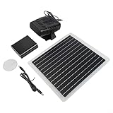 10 W Solarheizung für Gewächshaus, 12 V tragbarer solarbetriebener Auto-Heizlüfter mit Batteriekasten, passend für Haustierhaus, Trocknung im Freien