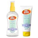 BYE BITES Repelente de Mosquitos Para Bebe en Spray BABY 130 ml + Crema Repelente Baby Para Pieles Sensibles 75 ml -...