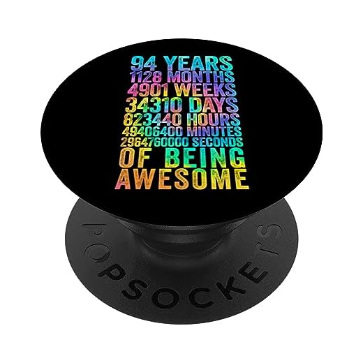 Divertida camisa de cumpleaños 94 Old Meter Divertidos regalos de 94 años PopSockets PopGrip Intercambiable