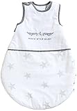 100 % Baumwolle roba Schlafsack, 70cm, Babyschlafsack ganzjahres/ganzjährig, aus atmungsaktiver Baumwolle, Schlummersack unisex, Kollektion \'Rock Star Baby 2\'