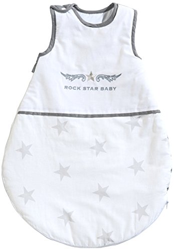 roba Gigoteuse, 70cm, gigoteuse pour toute l'année, en coton respirante, gigoteuse unisex, collection 'Rock Star Baby 2'.