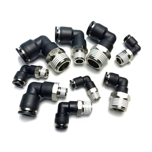 Conector rápido neumático NPT PL6 para manguera de aire comprimido de 1/4 3