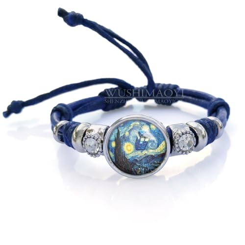 WUSHIMAOYI Tardis Doctor Who Starry Night bracelet Personalized bracelet Jewelry Customize Your Own Style