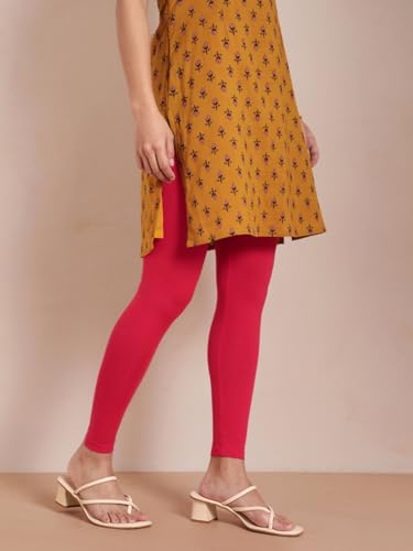 Image of TWIN BIRDS Women Viscose Ankle Leggings | Stretchable Kurti Wear Bottom