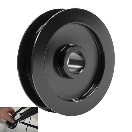 1 Pc 144C54 Metal Idler Pulley K144C0054M Belt Drive Square Rail For Garage Door Openers Fits All LiftMaster Chamberlain Craftsman Belt Drive Square Rail Garage Door 1/2 inch I.D. 2-1/2 inch O.D.