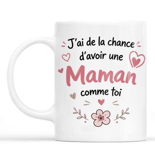 Cadeau Plus Mug À Maman, De Ta Fille - Tasse Maman, Cadeaux Anniversaire Femme, Cadeau Anniversaire Maman, Fete Des Meres Tasse, Fete Des Meres Mug (Modèle #5)