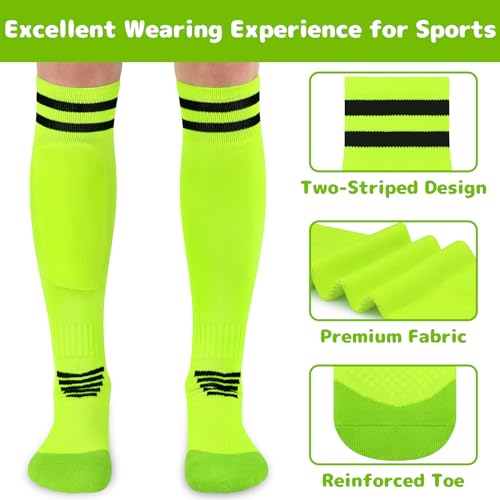 Image of Olreco Kids Soccer Socks Youth Baseball Socks Men Women Softball Sock for Girls Boys Football Sock Men Team Sports Accessory