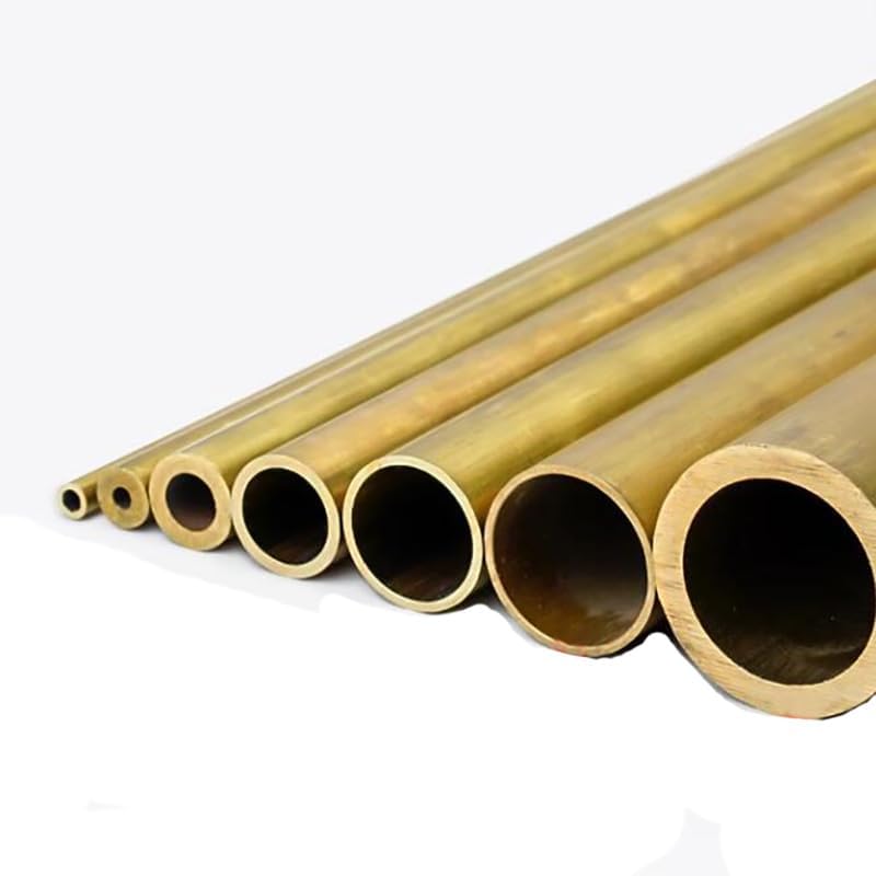 Brass Capillary Large Round Tube Pipe 0.8mm 2mm 3mm 4mm 5mm 6mm 7mm 8mm 9mm 10mm 15mm 20mm 25mm 30mm 35mm 40mm 50mm 60mm 70mm(5x4x50mm 5pcs)