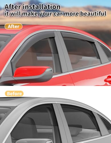 Image of Window Visors Rain Guards for Chevy Malibu 2016-2025 (9 Gen)