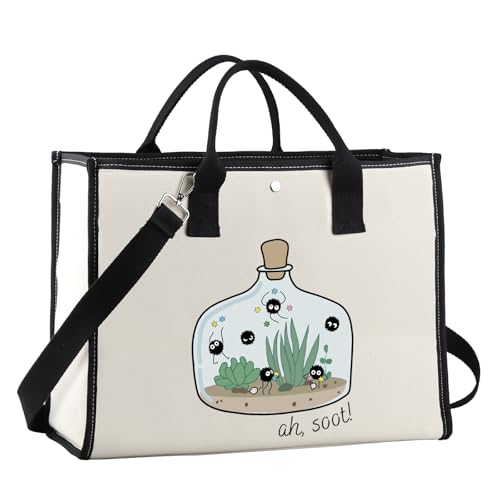 Bolsa de lona Kawaii con conejitos de polvo de anime