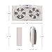 Bionaire Window Fan with Reversible Airflow Blades – 3-Speed Settings, Programmable Thermostat, LED Display, Remote Control, Fits 24–36