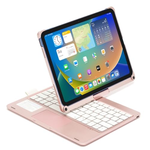 360x] 2022 iPad 10 10.9C`/ 2025 iPad 11 (A16 A11C`) L[{[hP[X ^b`pbh obNCgt ܂肽 ACpbh10 L[{[h Jo[ ̌^ gbNpbht,[Y