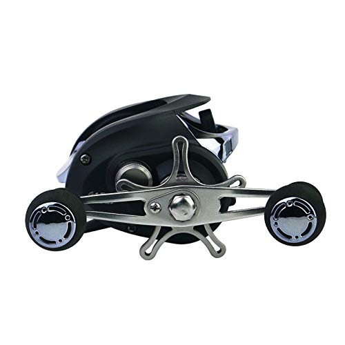 Moulinet double frein antiperruque roue goutte à eau zcc bsp noir