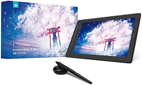 （13:42時点） 【日本限定】 HUION 液タブ 液晶ペンタブレット Kamvas Pro16 (2.5K) 豪華版 15.8インチ 改良後のペンPW517 専用スタンド付き ブラック