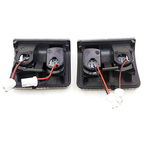 Xinctai 2PCS LED Side Mirror Marker Light Turn Signal Lamp for 2008 to 2016 Ford F250 F350 F450 F550 Super Duty Pickup Truck, Smoke Lens/Clear Lens (Clear Lens-White Light) - Thumbnail 5