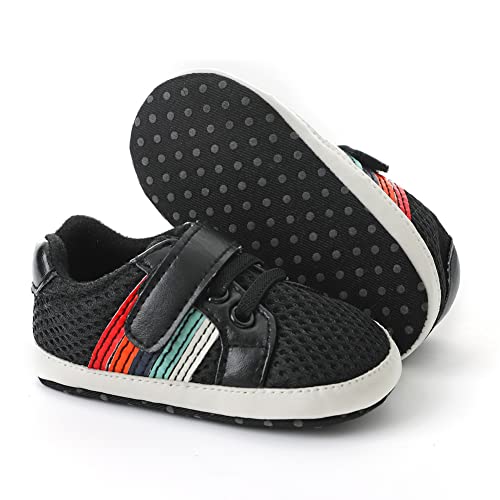 Image of Clowora Baby Boys Girls Shoes Non-Slip Rubber Sole Sneakers Infant First Walking Toddler Crib Shoes Newborn Loafers Flats.