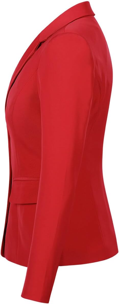 YYNUDA Women's Business 2 Piece Office Work Suit Set Single Breasted Solid Blazer Jacket and Pants - Image 3
