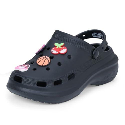 Image of DOCTOR EXTRA SOFT Women's Premium Extra Comfortable Clogs /Sandals with Cute Charms & Adjustable Back Strap for Adult| Lightweight Stylish & Anti-Skid| Waterproof Everyday Use Mules Girls /Ladies D-538