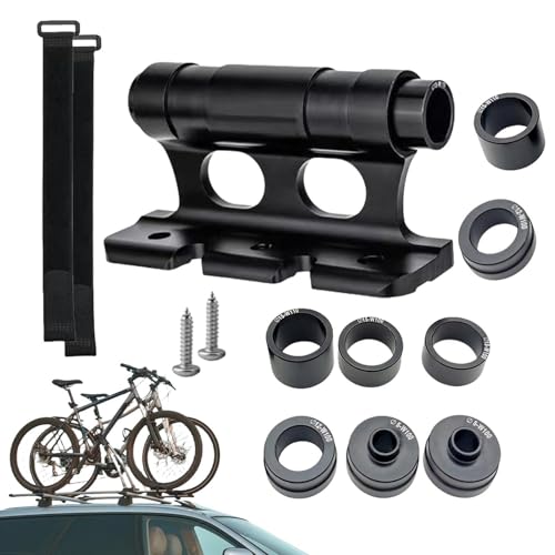 Soporte de horquilla delantera de bicicleta de liberación rápida para montaje en rack de coche