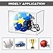 Taiyin 2 Pcs Mini Helmet Display Case, Acrylic Clear Mini Football/Helmet Display Box Plastic Mini Helmet Protection Holder for Collecting Sports Memorabilia Toy 5 x 5 x 7''