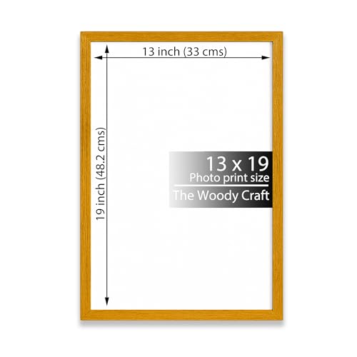 Image of 13x19 Photo Frame | Orange Photo Frame For Wall Bringing Bold Warmth | Wall Photo Frames For Home Decoration | Wooden Frame With Sleek Touch | Birthday Photo Frames With Stylish Appeal