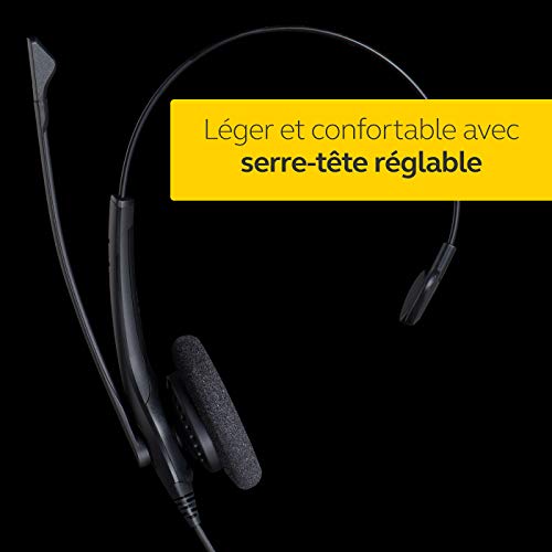Jabra Biz 1500 – Casque Mono supra-auriculaire Quick Disconnect – Casque Filaire avec Microphone Antibruit et Protection… - Les Beatles, Paul McCartney, John Lennon, RIngo Starr, George Harrison Jabra Biz 1500 - Casque Mono supra-auriculaire Quick Disconnect - Casque Filaire avec Microphone Antibruit et Protection… – Image 8