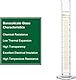 FunChem Messzylinder aus Hochborosilikatglas, 100 ml, Graduiert, mit Ausguss, 1er-Pack, Labor-Messzylinder