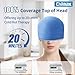 Chilmax Migraine Relief Cap,Full Head Ice Hat Hot & Cold Gel Compress Pack with Face and Eye Mask,Headache Ice Pack Head Wrap for Hangover, Fever, Puffy Eyes,Tension, Sinus, Stress Relief (Blue)