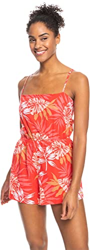 Roxy On Way Love Romper Hibiscus Seaside Tropics Md #TOP17