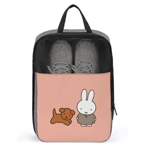 ミッフィー シューズバック トレニンーグバック シューズ収納 靴入れ 部活 スパイクケース 野球 シューズ入れ 通気性 軽量 持ち手付き 持ち運び ジム ゴルフ ジョギング おしゃれ かわいい