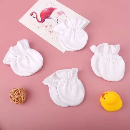 DRESHOW Neugeborenes Baby Fäustlinge Kleinkind Handschuhe Keine Kratzer Fäustlinge Baumwolle Handschuhe für 0-6 Monate