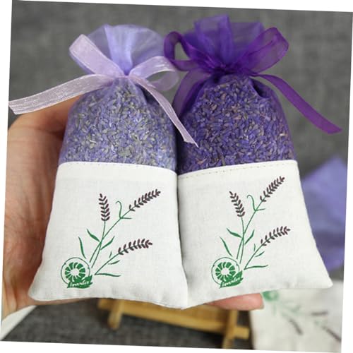 Bolsita de yute para especias lavanda 12 unidades miniatura 7