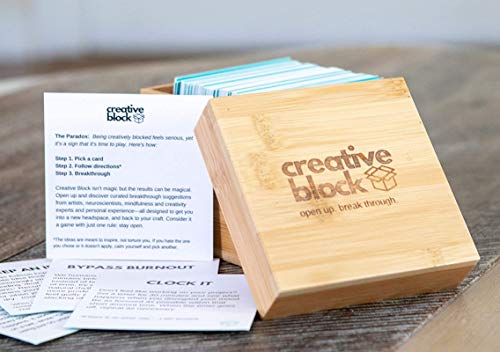 Creative Block Cards for Writers, Artists, Creators - 100+ Problem Solving Inspiration Thinking Card...