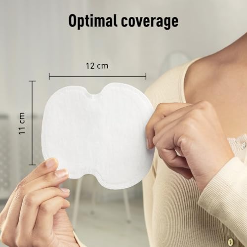 Sirona Disposable Underarm Sweat Pad for Men & Women | 12 Pads | For Sweat Stains & Foul Odour | Breathable Material for Quick Absorption | Self-Adhesive