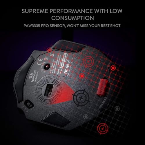 M686 Mouse da gioco wireless, mouse gamer cablato/wireless a 16000 DPI con sensore professionale, potenza durevole di 45 ore, macro personalizzabile e retroilluminazione RGB - Mouse gaming - Immagine 4