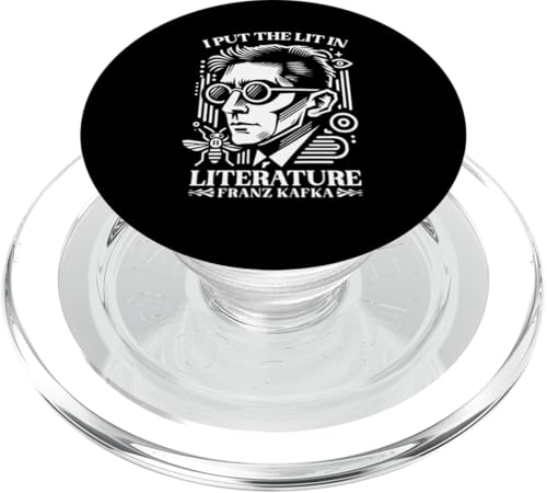 Franz Kafka I Put the Lit in Literature Autor Escritor Novela PopSockets PopGrip para MagSafe