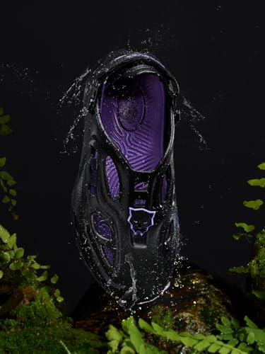 Image of The Souled Store Hydros: Men Clogs | Lightweight EVA Slip-on Sandals for Men with Adjustable Velcro Strap, Removable Laces & Detachable Naruto Silicone Charms