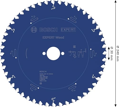 Bosch Professional 1x Kreissägeblatt Expert for Wood (Holz, Sägeblatt Ø 240 x 30 x 2,8 mm, 48 Zähne, Zubehör Kreissäge) – Ansicht 3