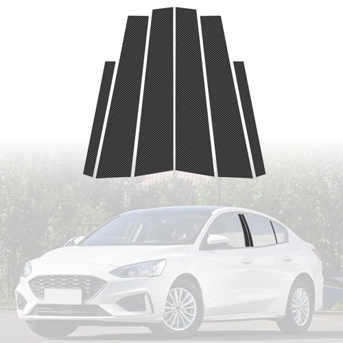 LANZMYAN PC Door Window B Pillar Post Trim for Ford Focus 4th Gen 2019-2023